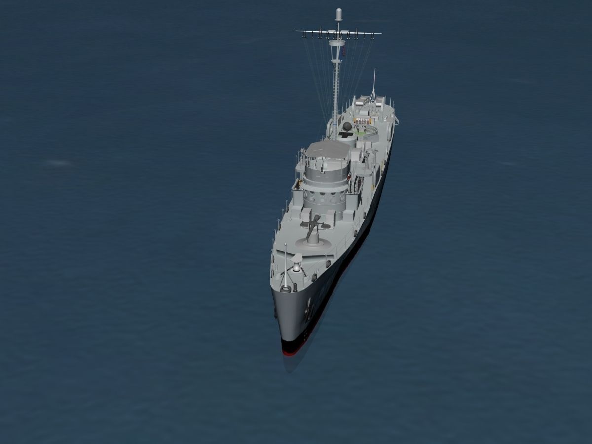 USS PC-744 Subchaser 3D model_13