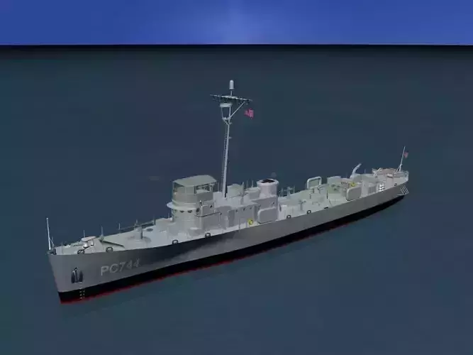USS PC-744 Subchaser  3D model