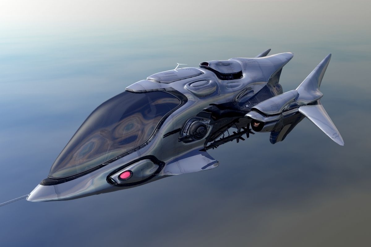 FX-27 Raptor Starship 3D model_10