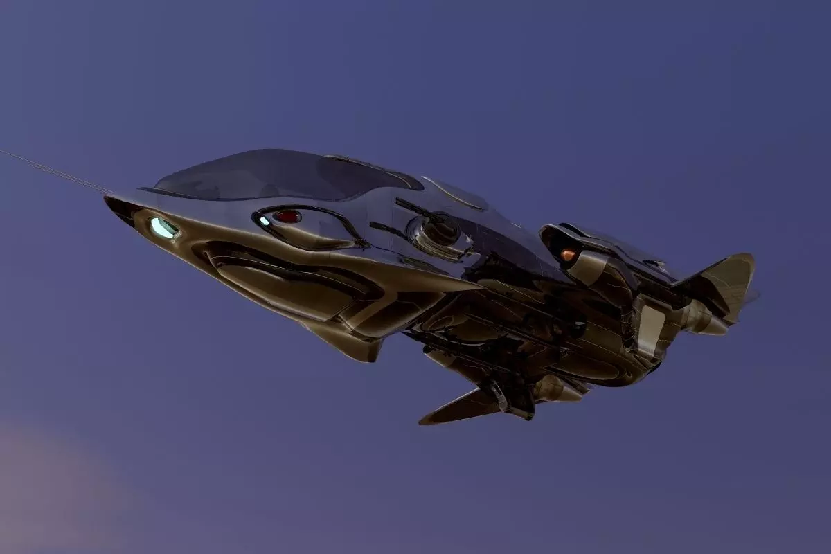 FX-27 Raptor Starship 3D model_0