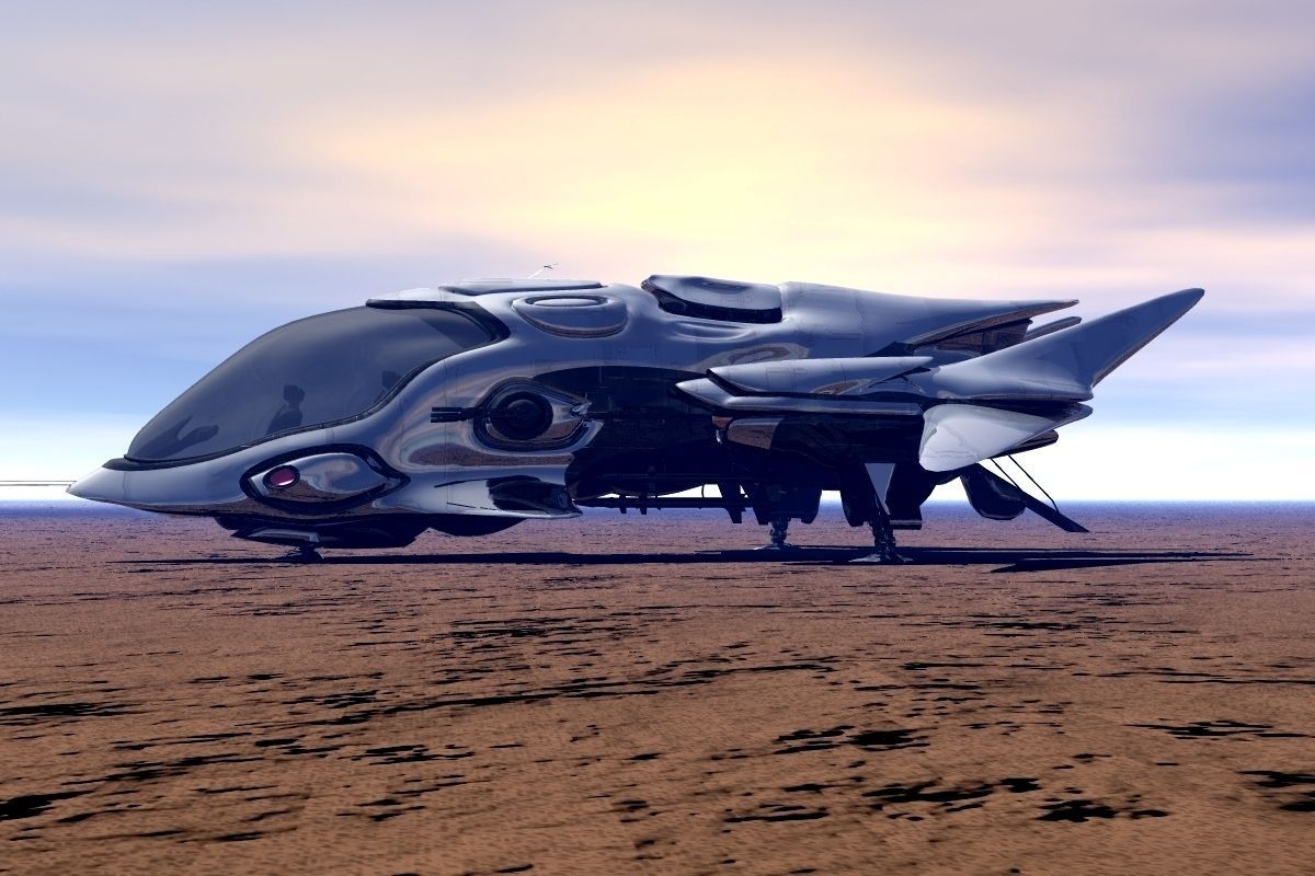 FX-27 Raptor Starship 3D model_5