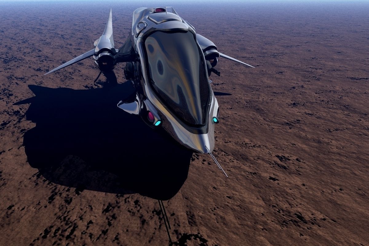 FX-27 Raptor Starship 3D model_4