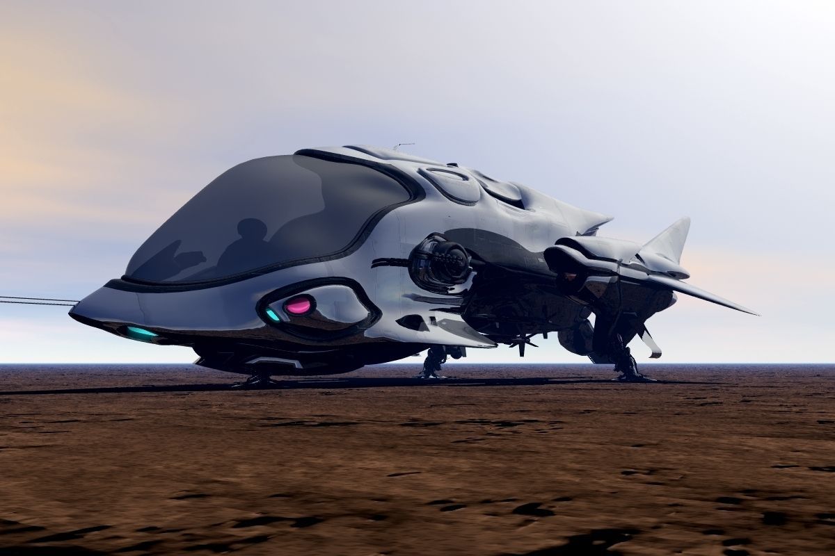 FX-27 Raptor Starship 3D model_6