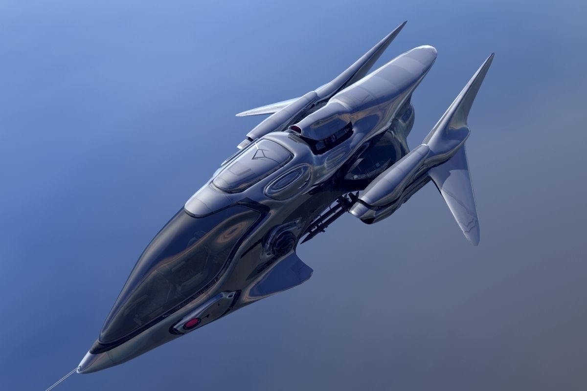 FX-27 Raptor Starship 3D model_9