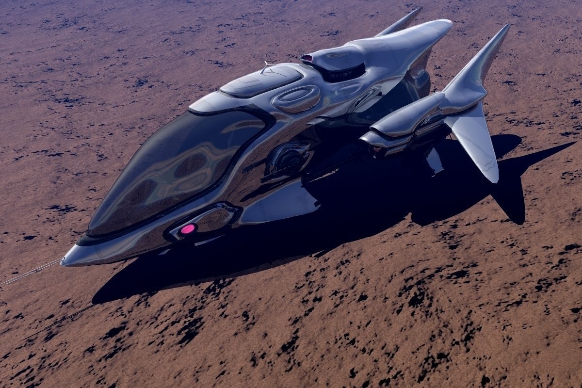 FX-27 Raptor Starship 3D model_3