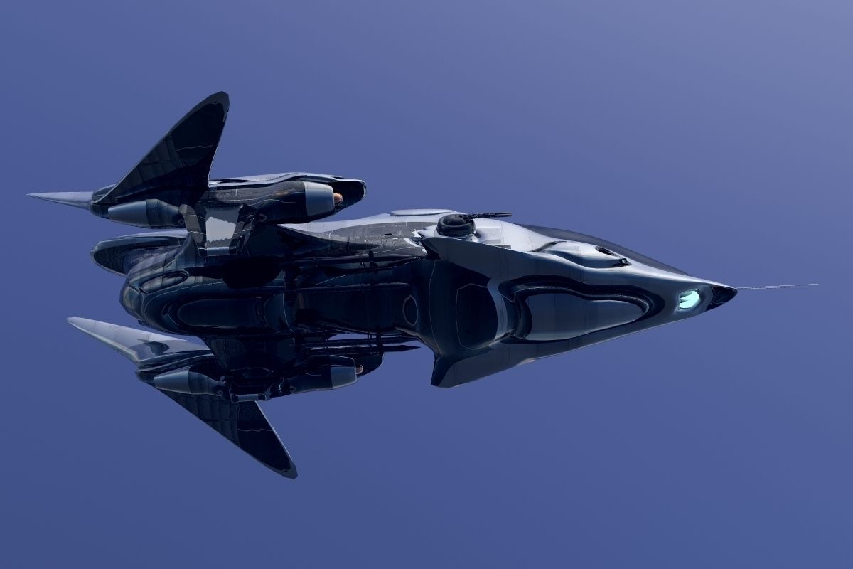 FX-27 Raptor Starship 3D model_2