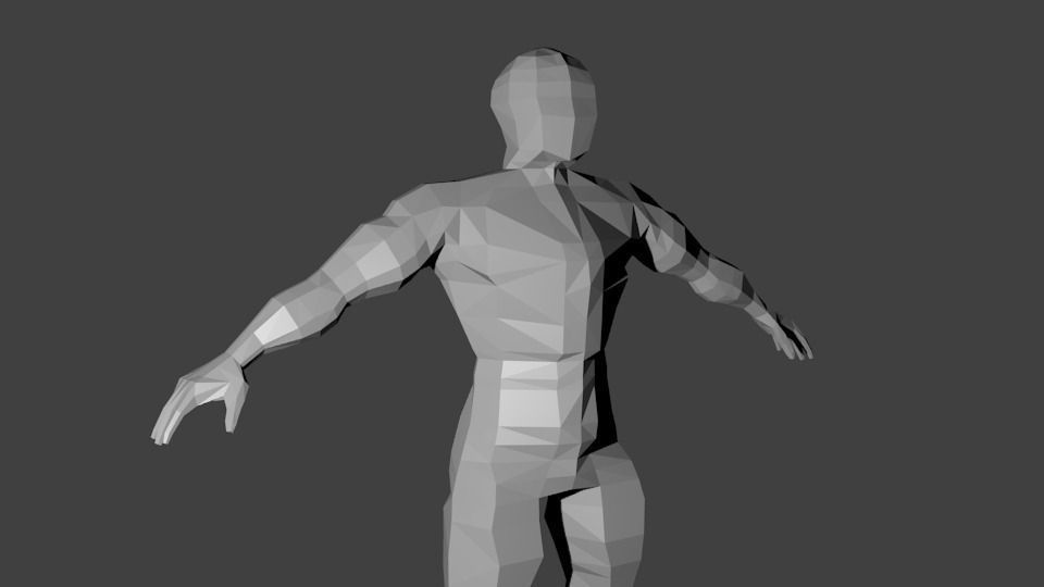 Human Base Low-poly 3D model