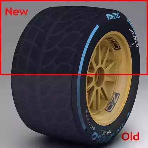 18 inches wet rear tyre