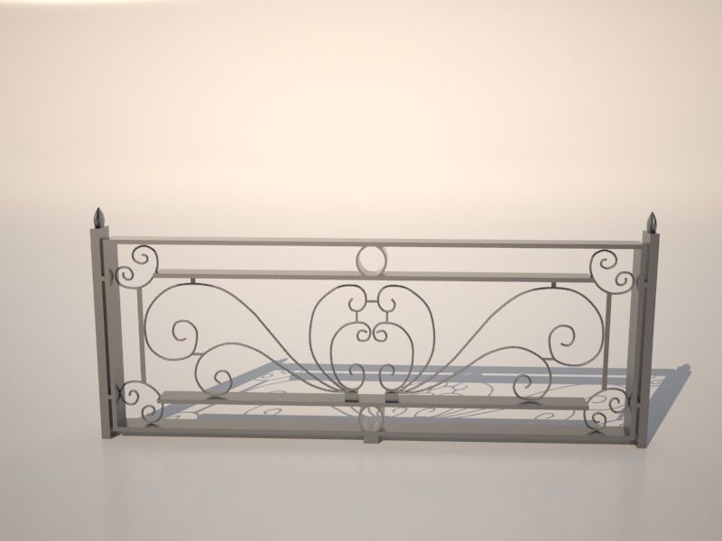 Free Architectural Fence 2 Free 3D model