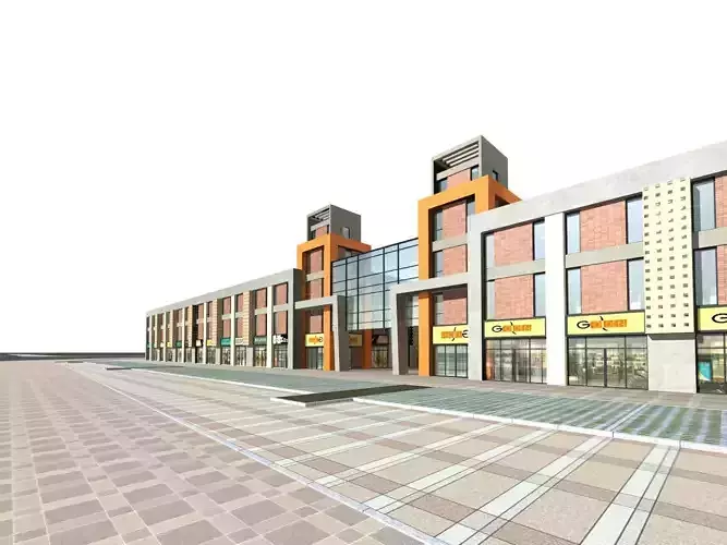 Commercial Building 3D model