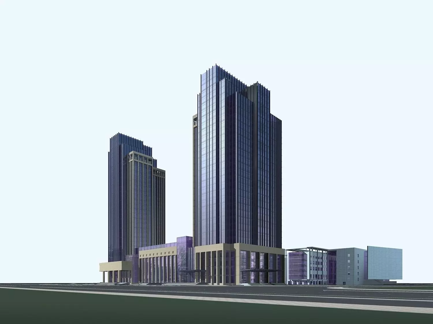 Office Building 3D model_0