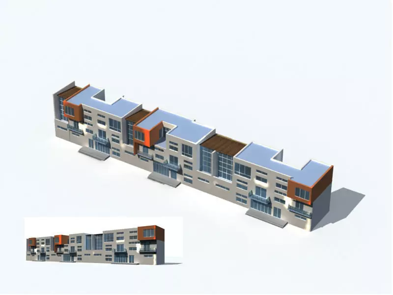 Villa residential building 3D model