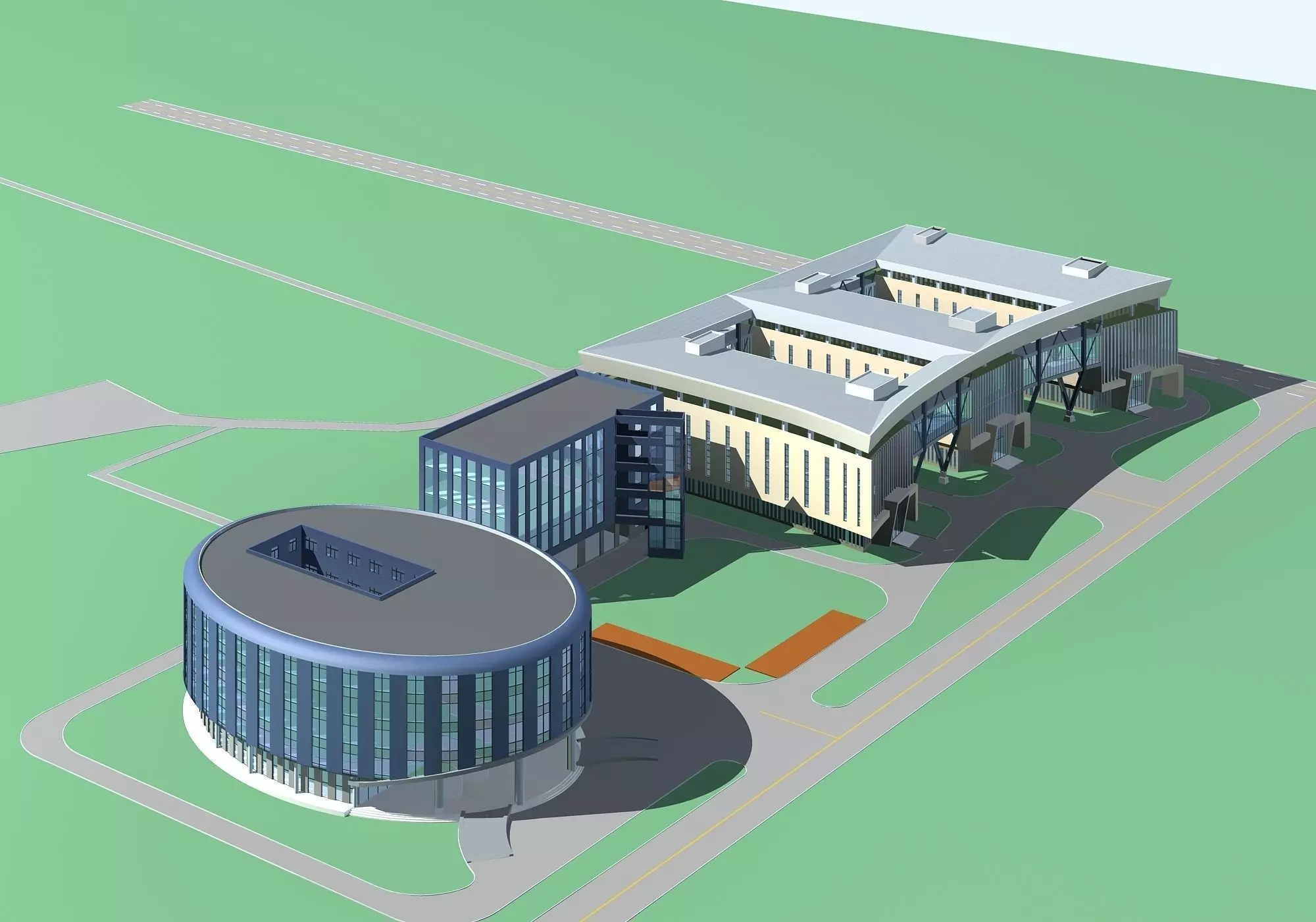 Office Building 3D model_0