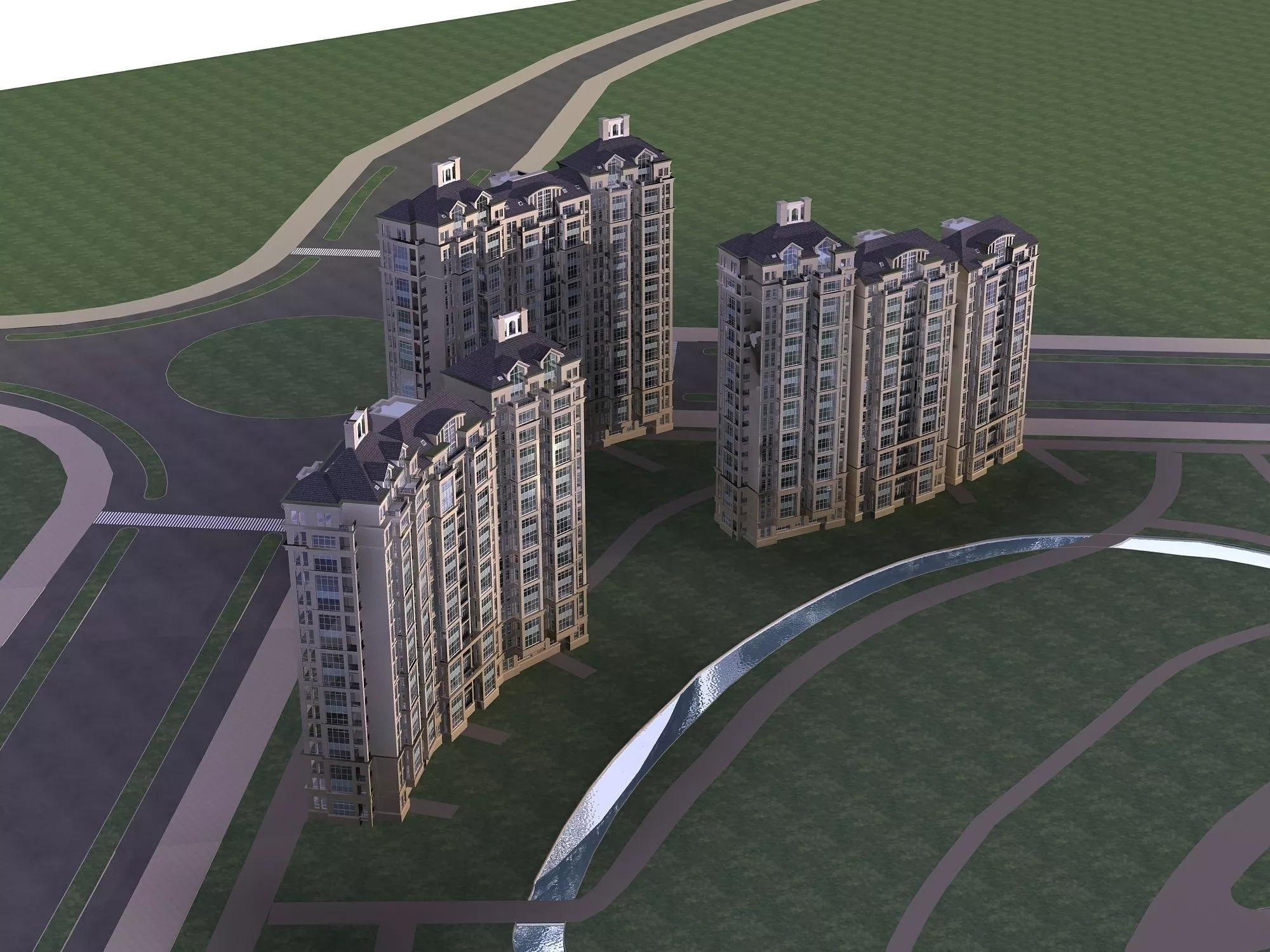 High-Rise Residential 3D model