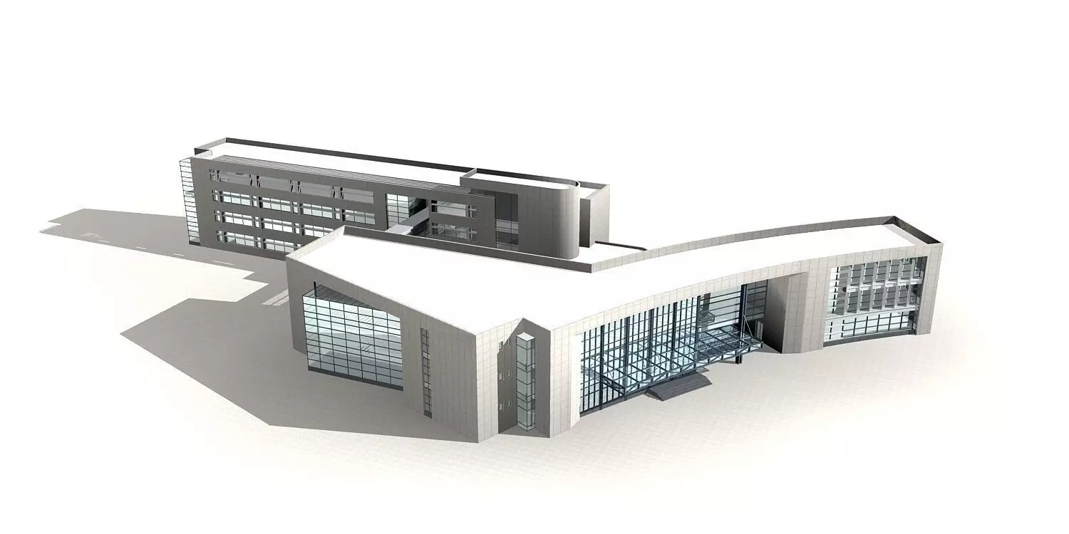 Office Building 3D model_0