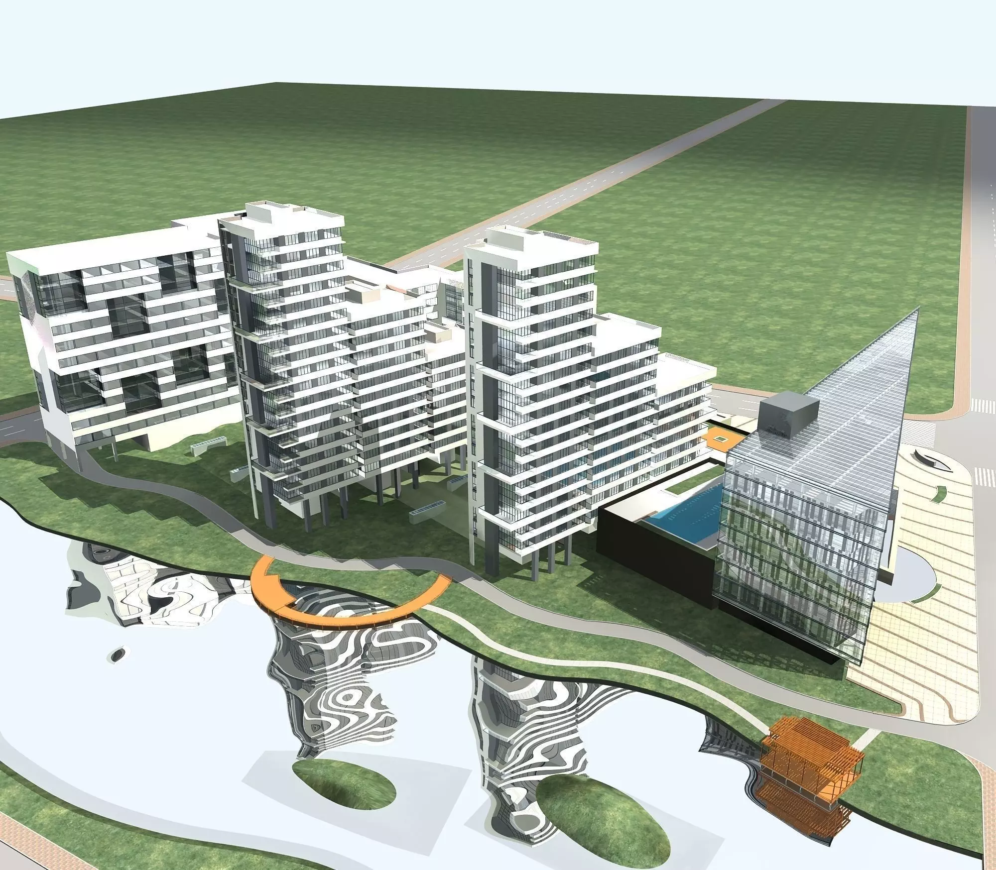 Office Building 3D model_0