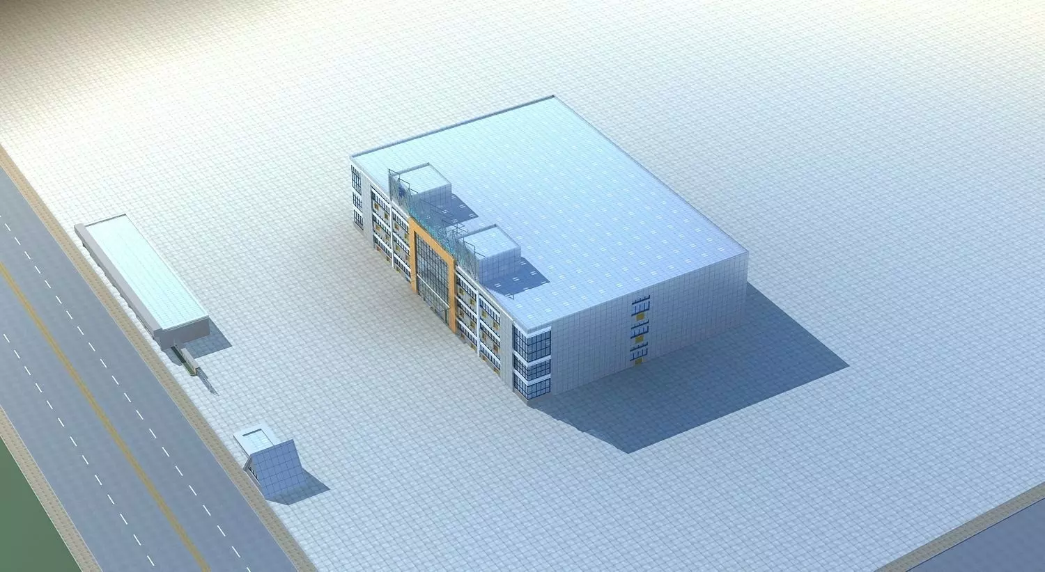 Office Building 3D model_0
