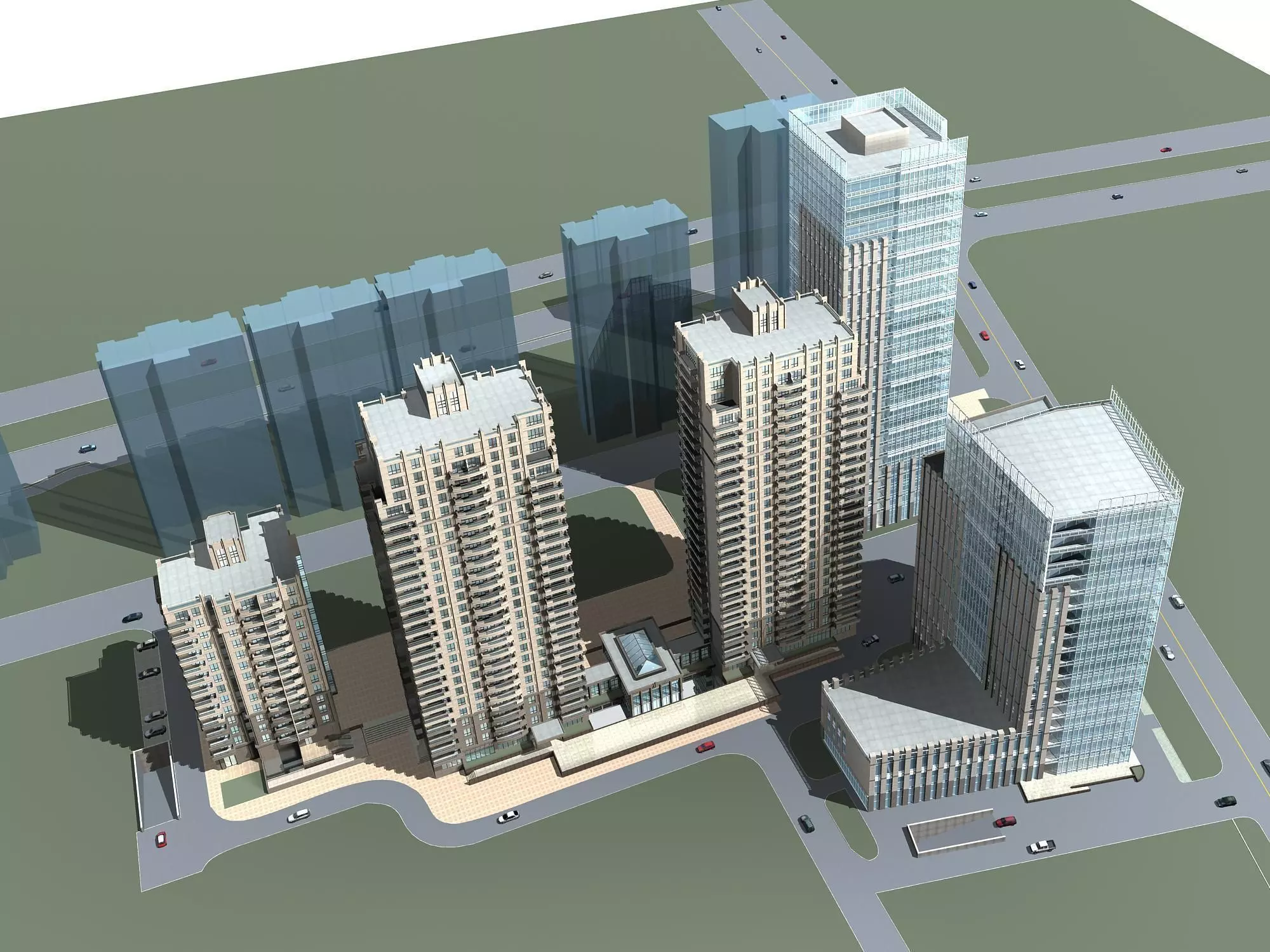 Office Building 3D model_0