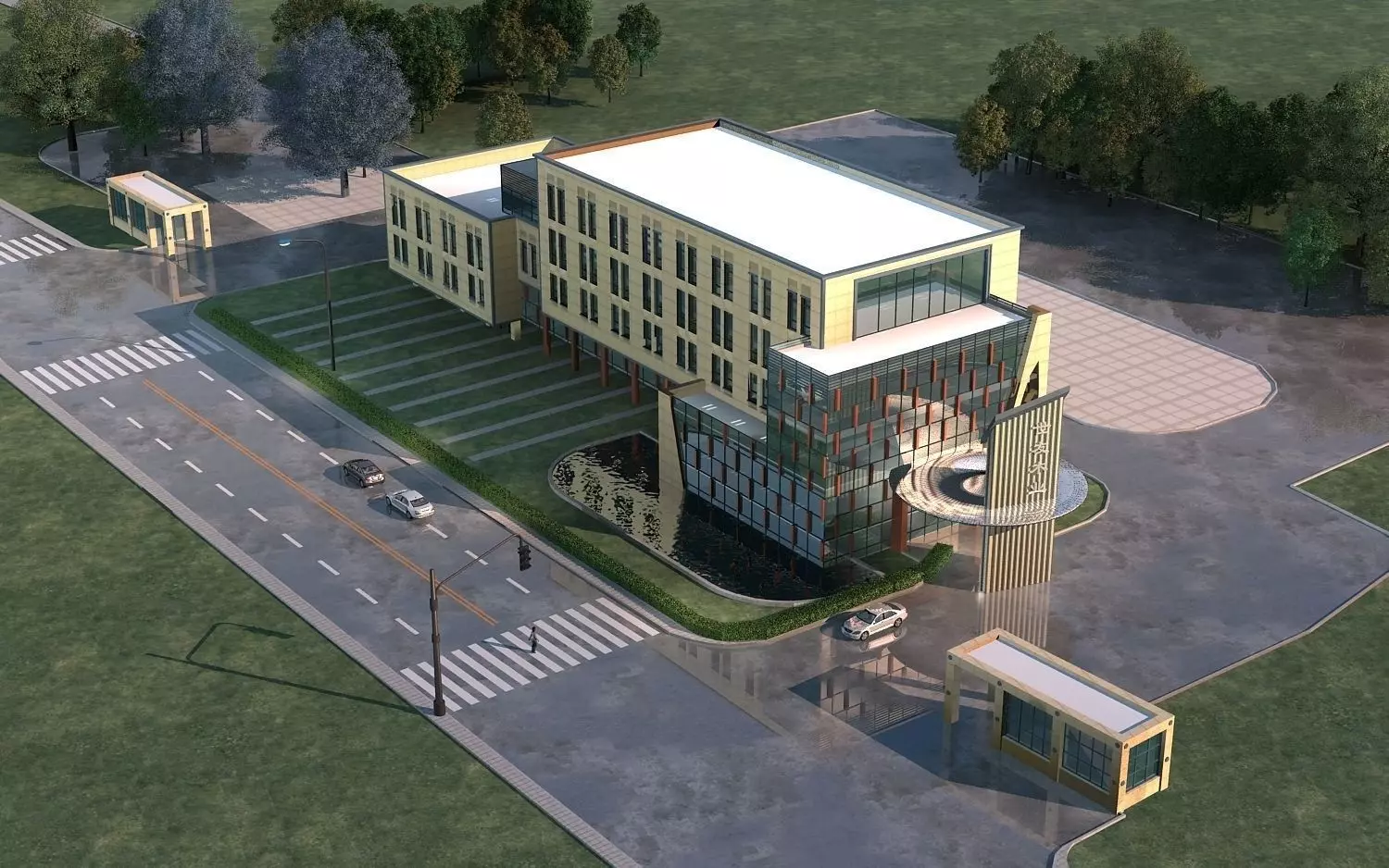 Office Building 3D model_0