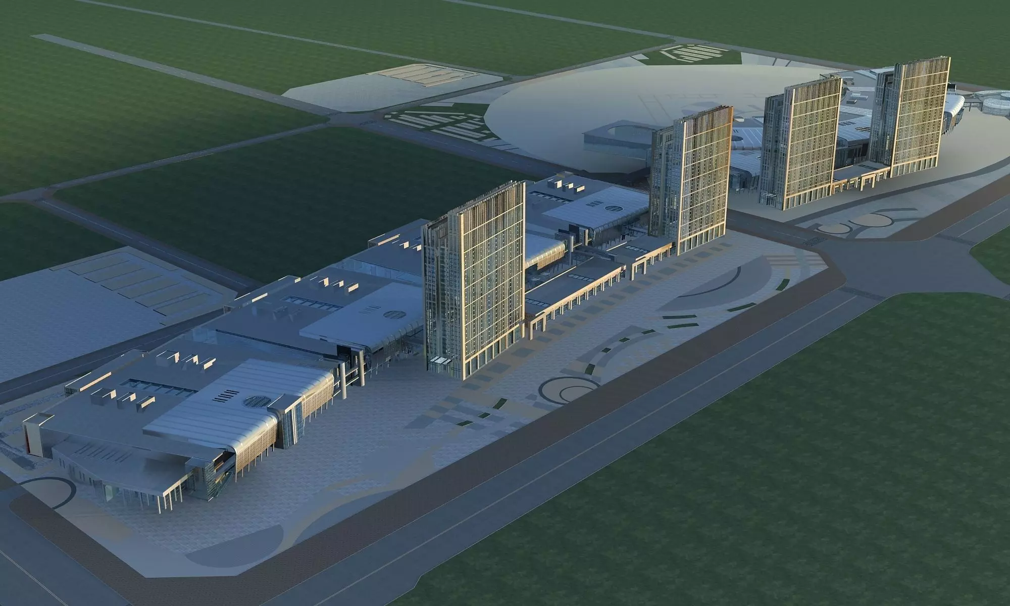 Office Building 3D model_0