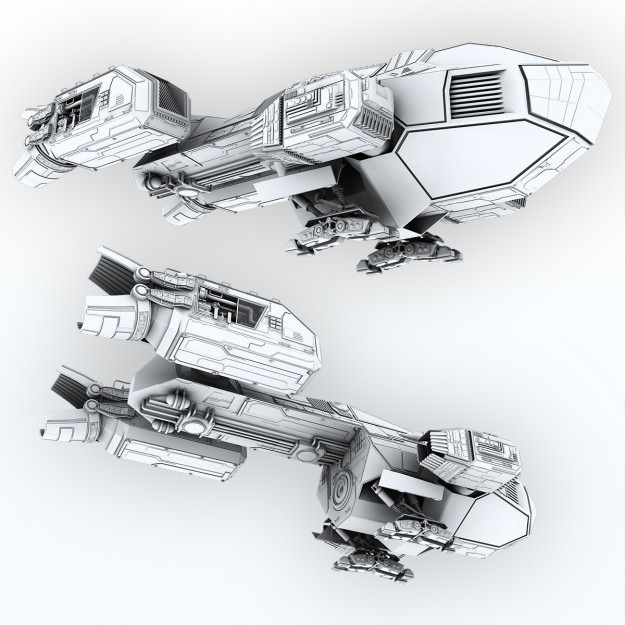 Sci-fi Factory 3D model_8