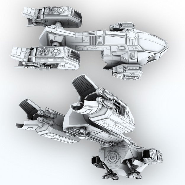 Sci-fi Factory 3D model_9