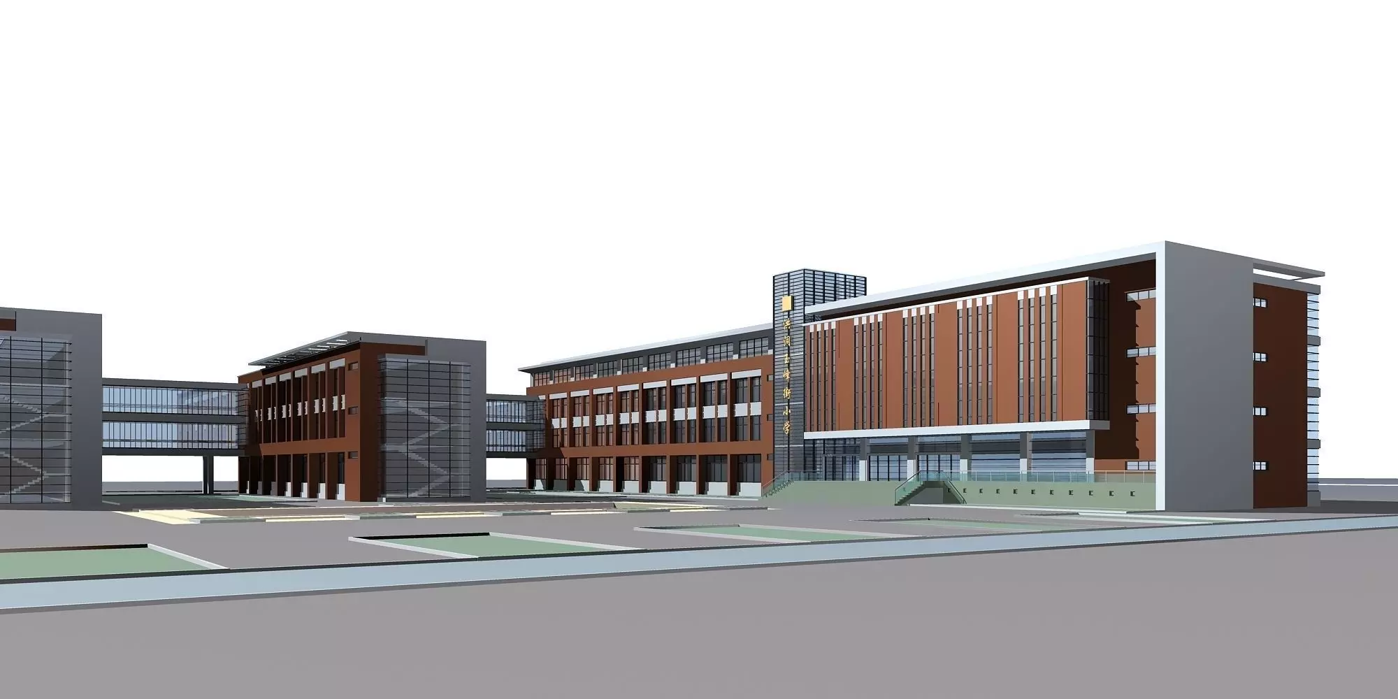 School Building 3D model_0