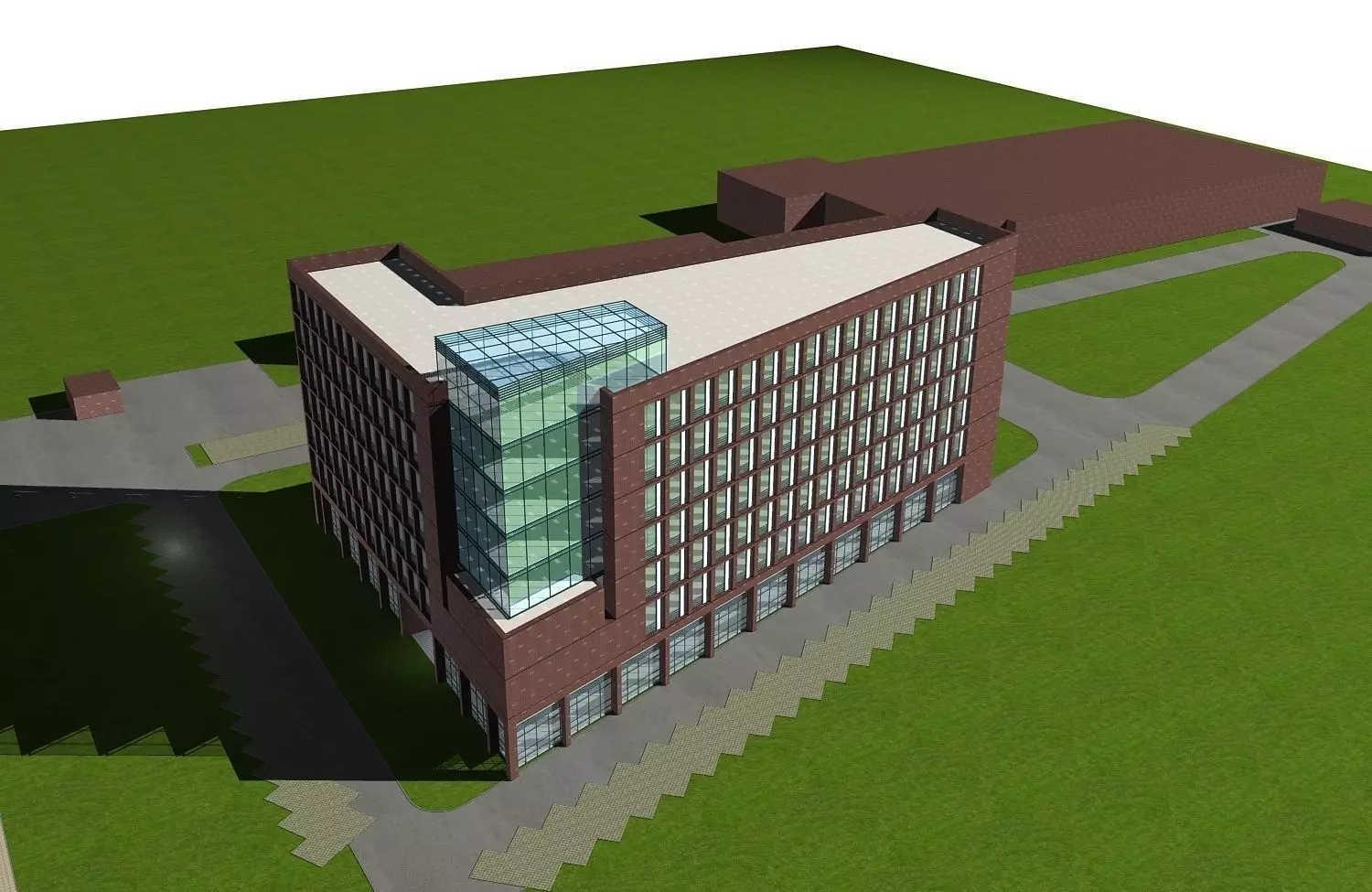 Office Building 3D model_0