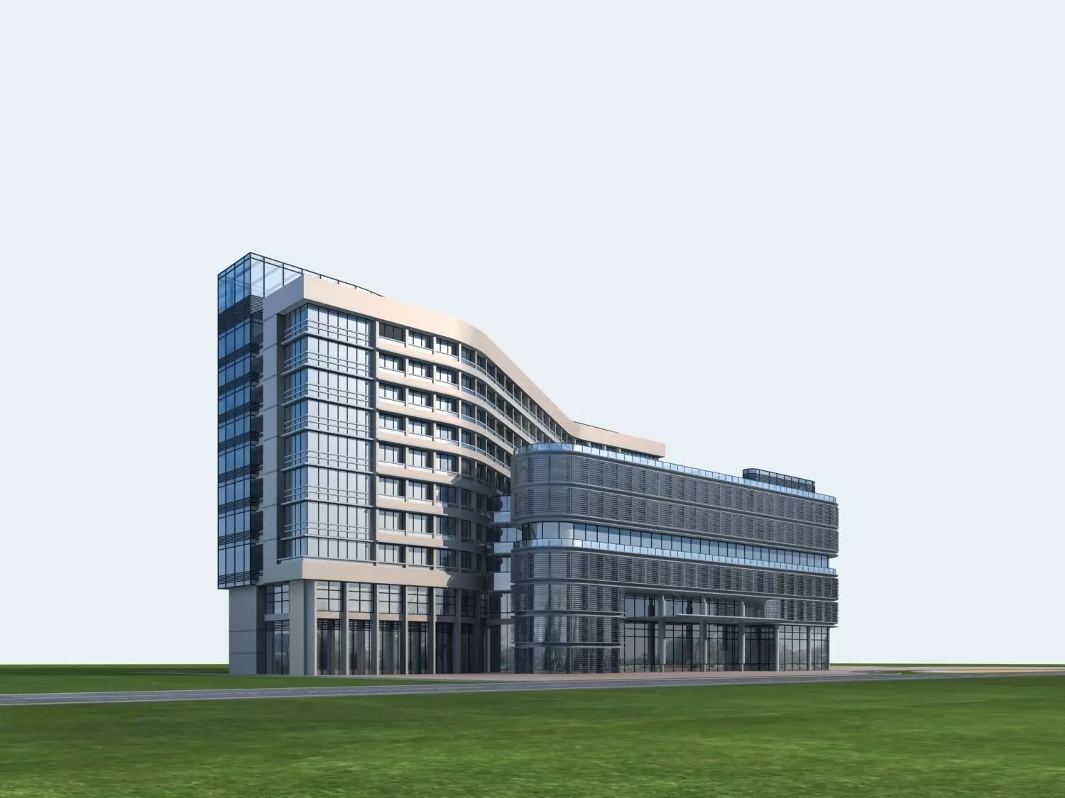 Office Building 3D model_0