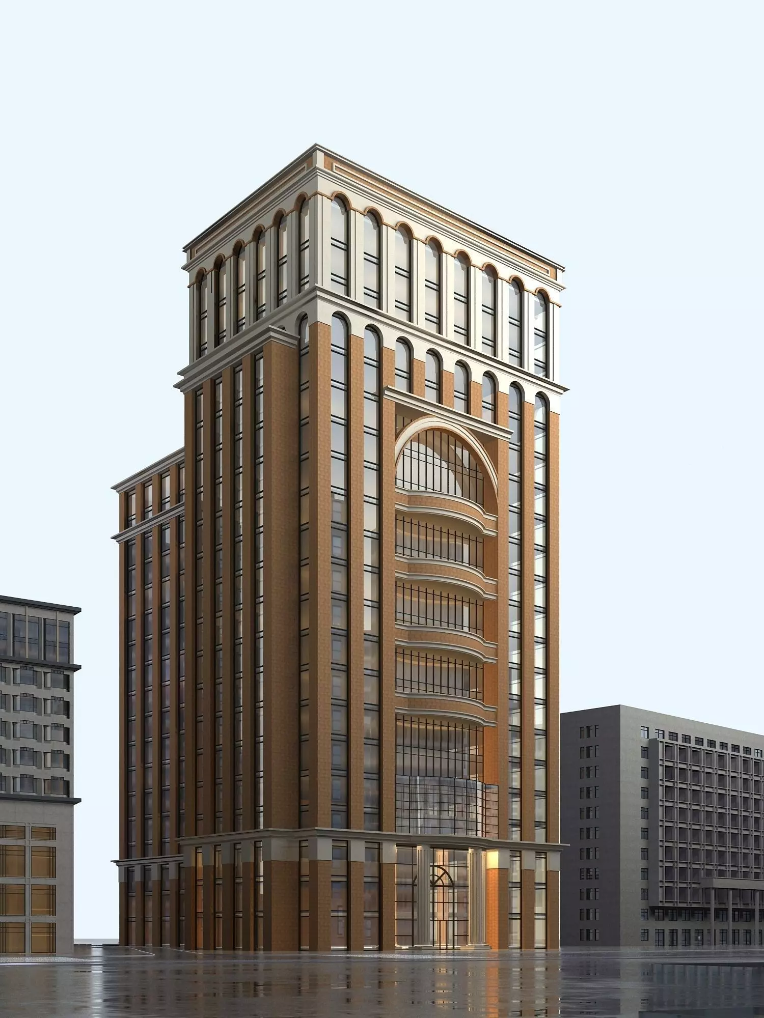 Office Building 3D model_0