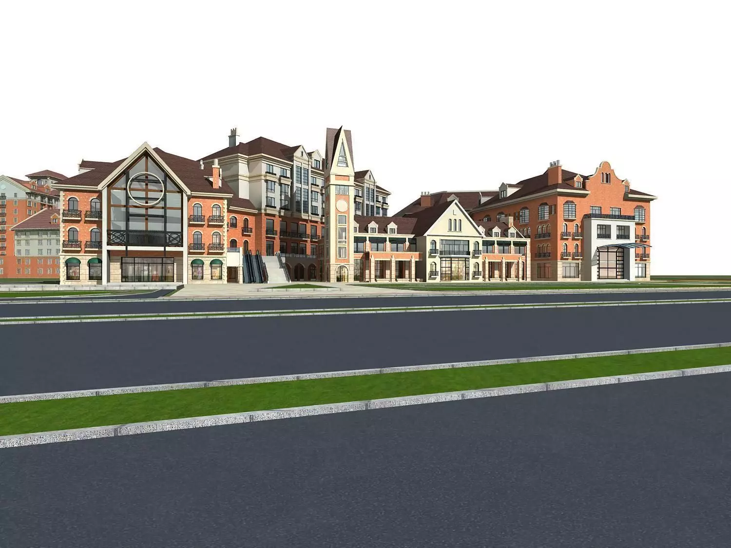 Commercial Building 3D model_0