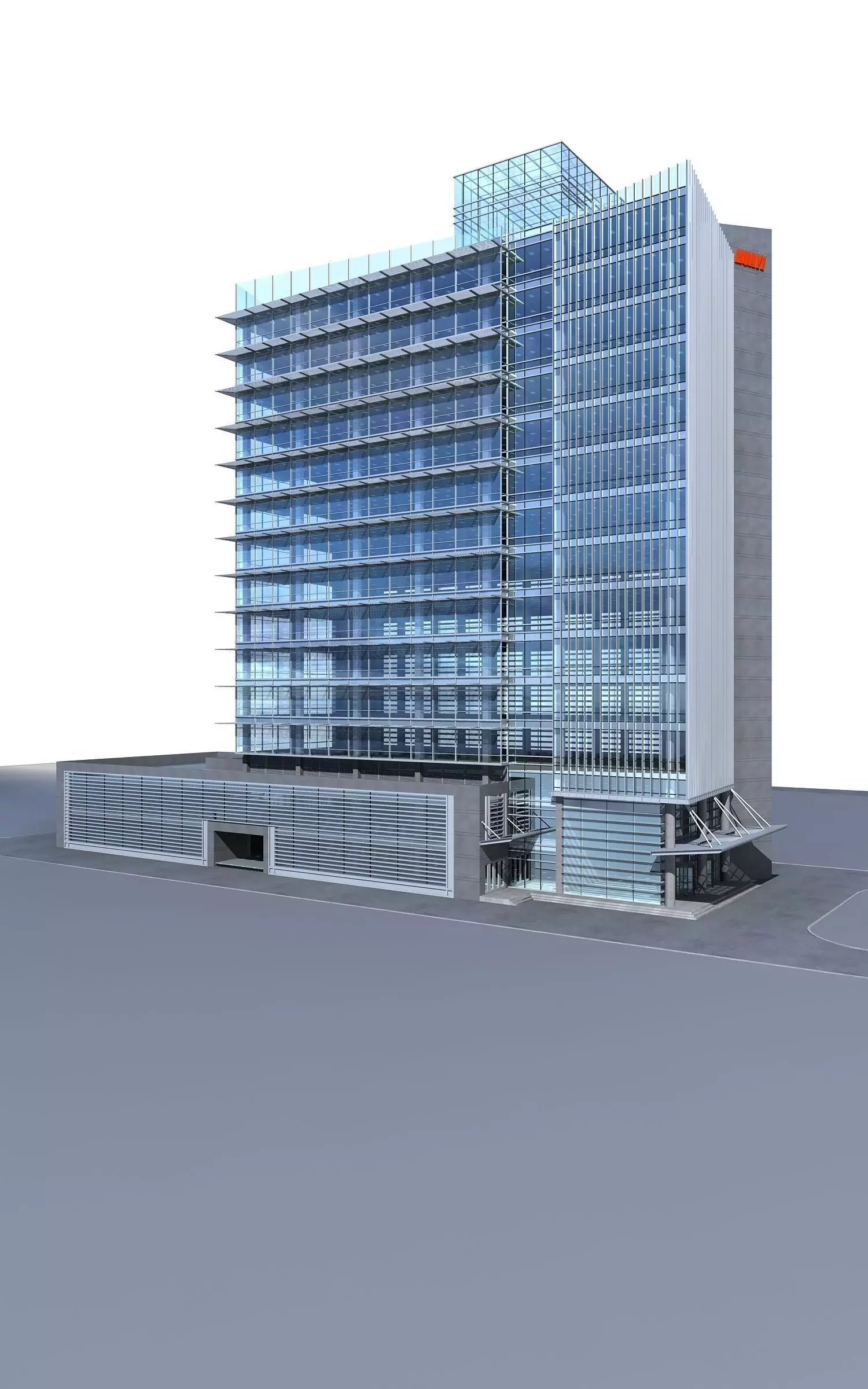 Office Building 3D model_0