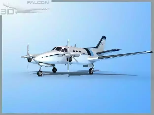 Falcon3D E90 King Air F10 3D model