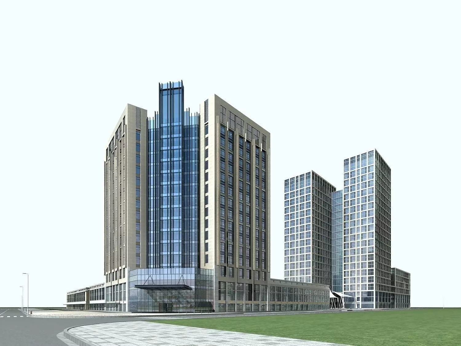 Office Building 3D model_0