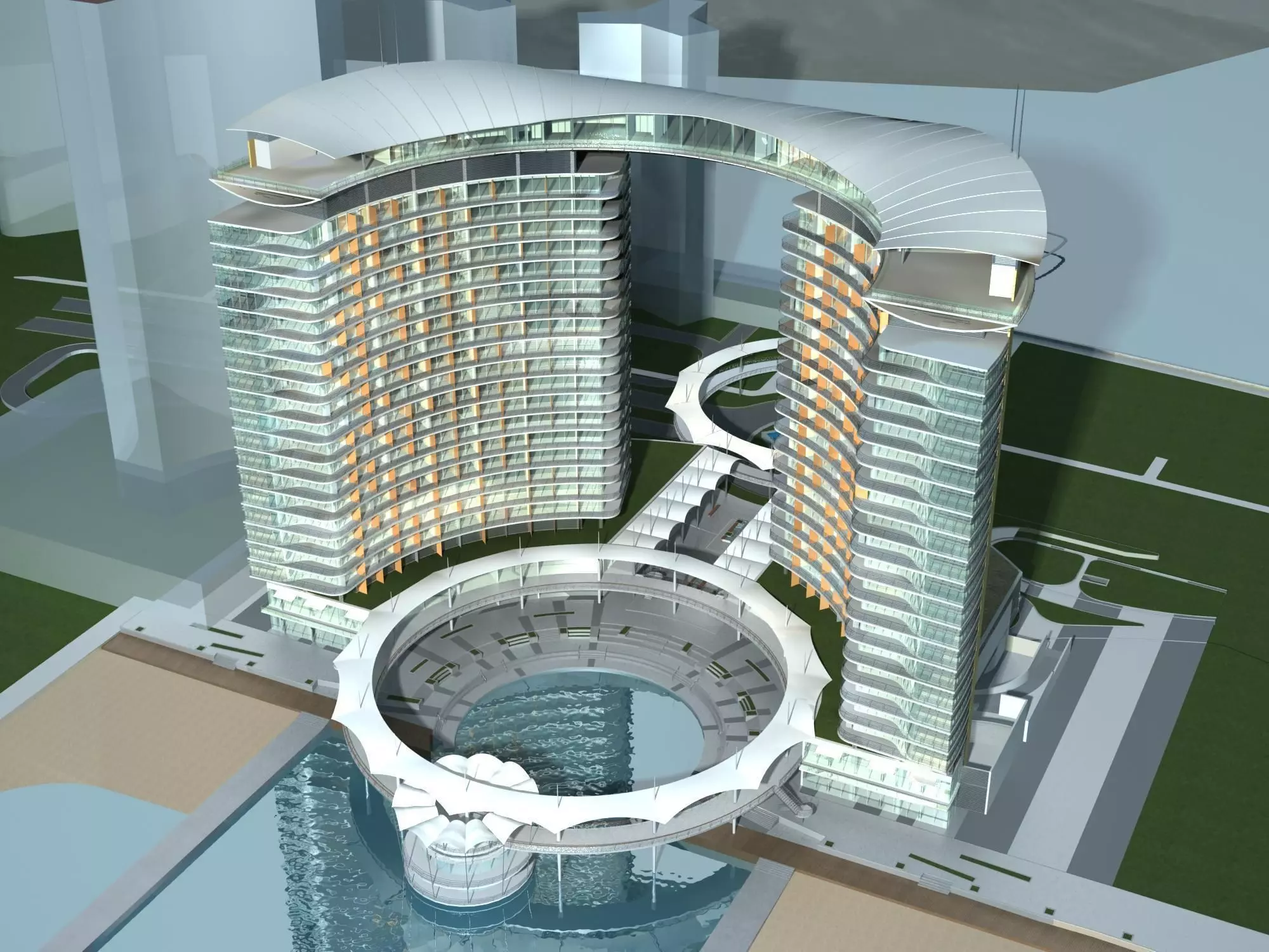 Office Building 3D model_0