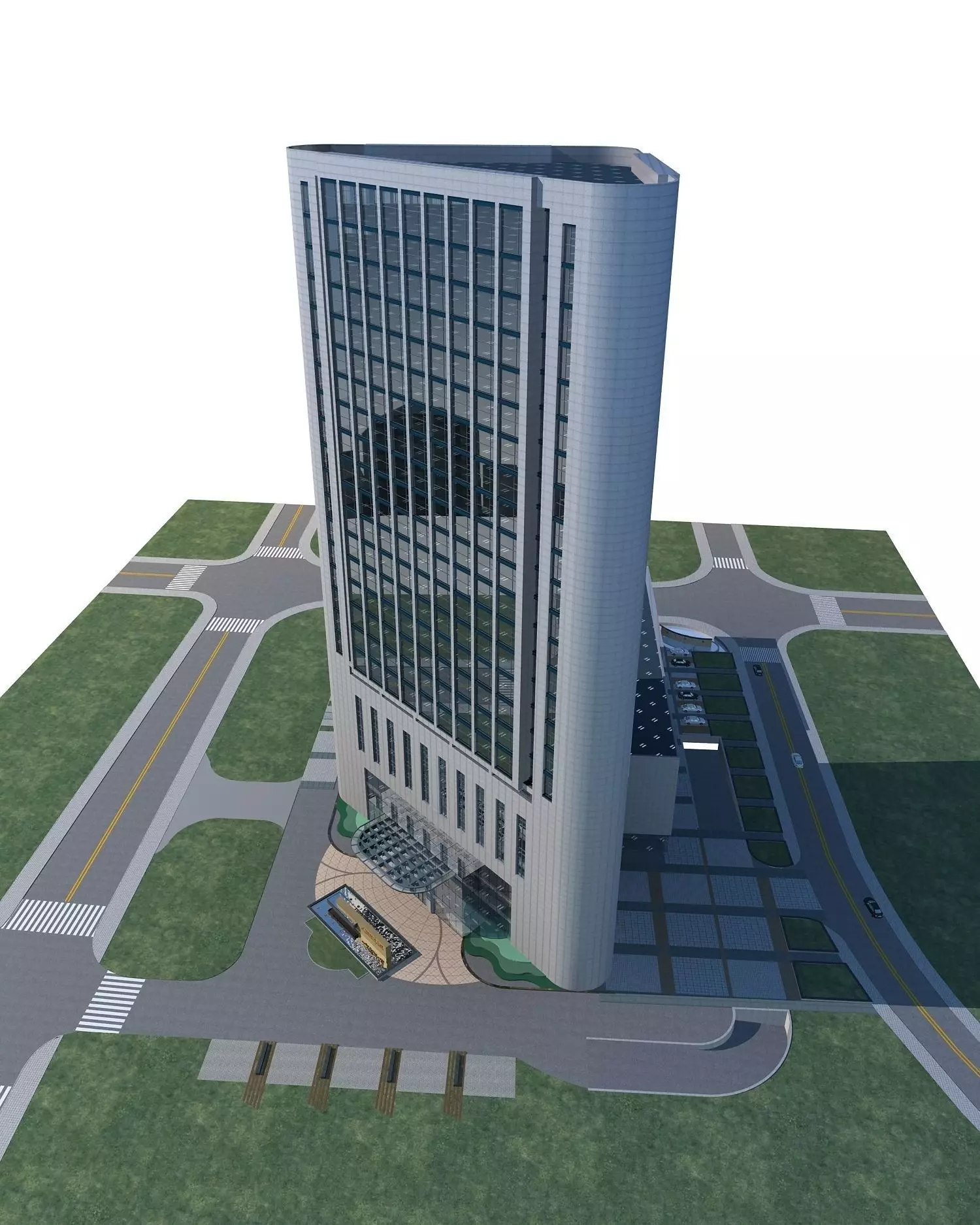 Office Building 3D model_0