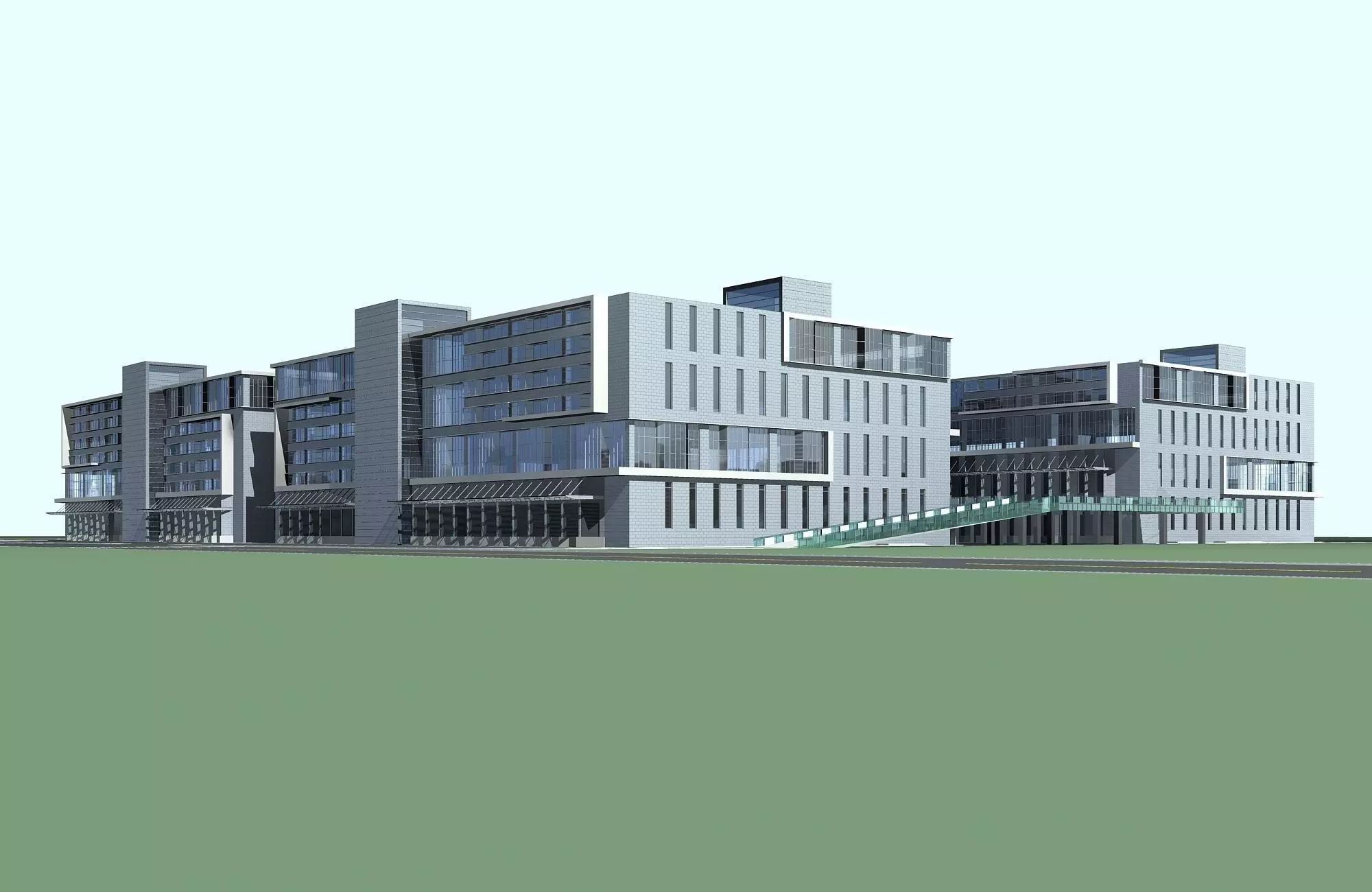 Office Building 3D model_0