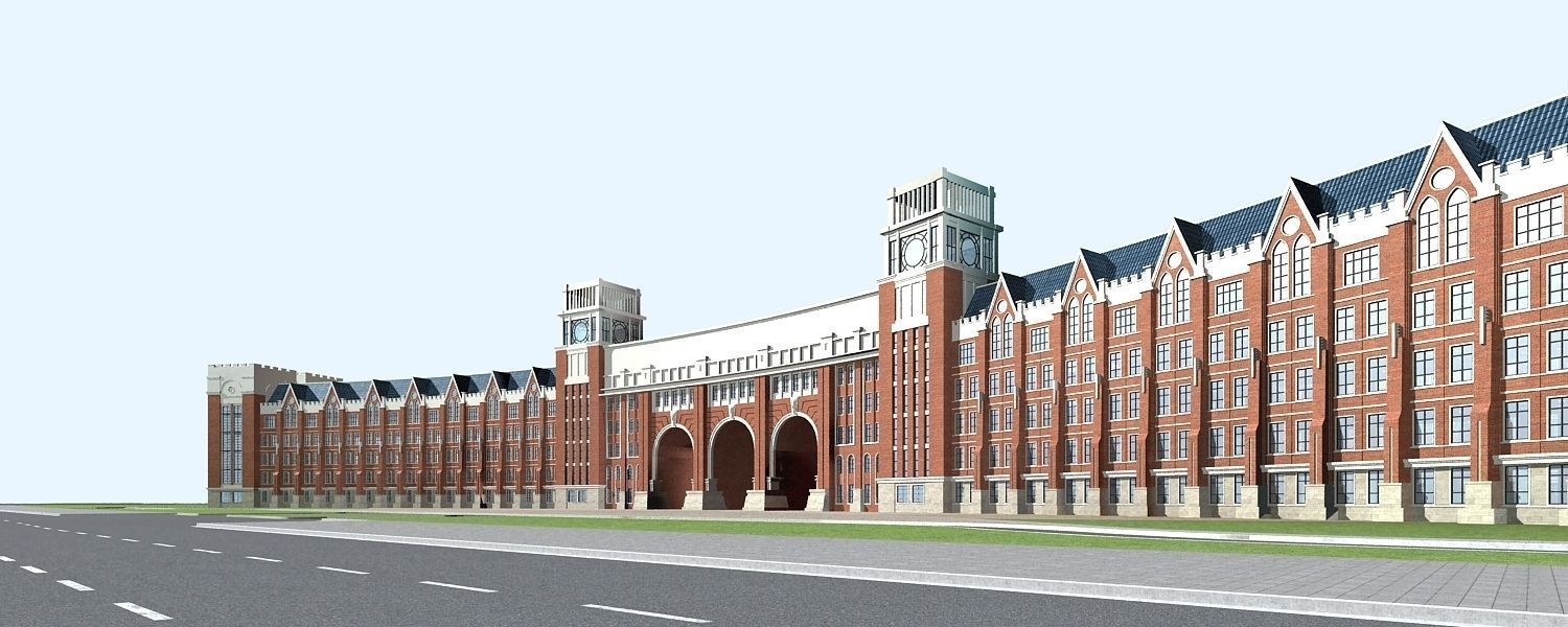 School Building 3D model_1