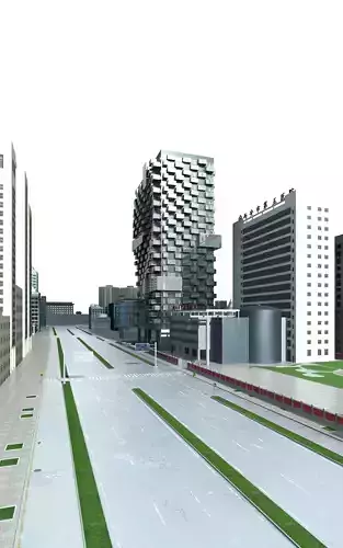 Commercial Building 3D model