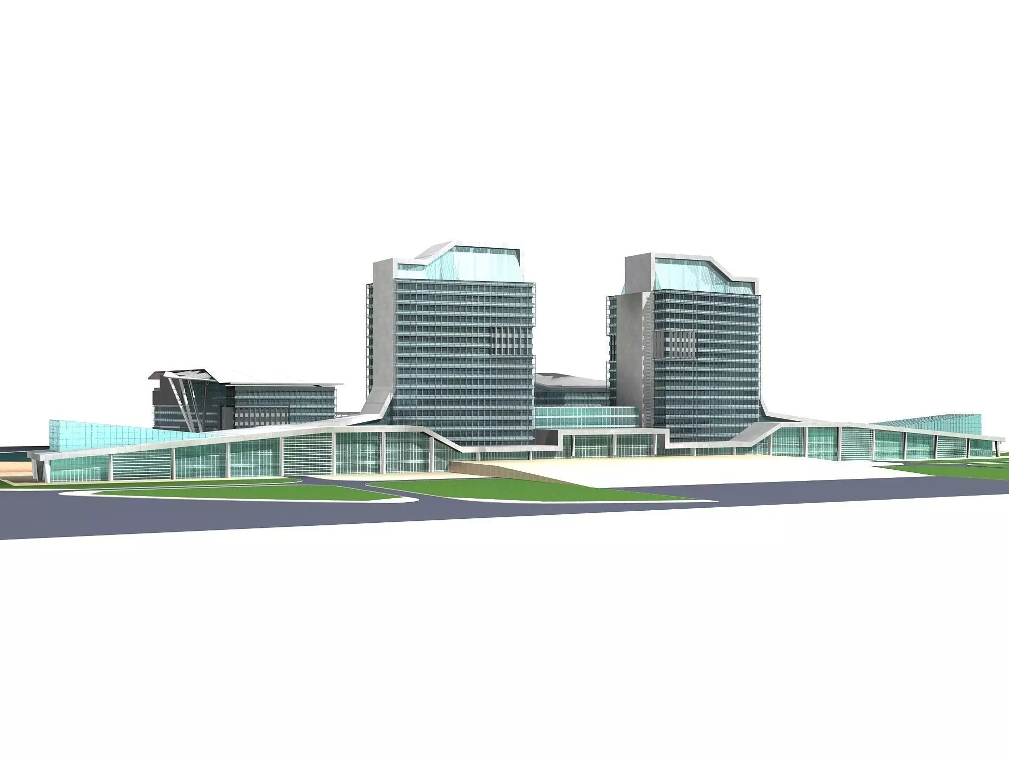 Office Building 3D model_0