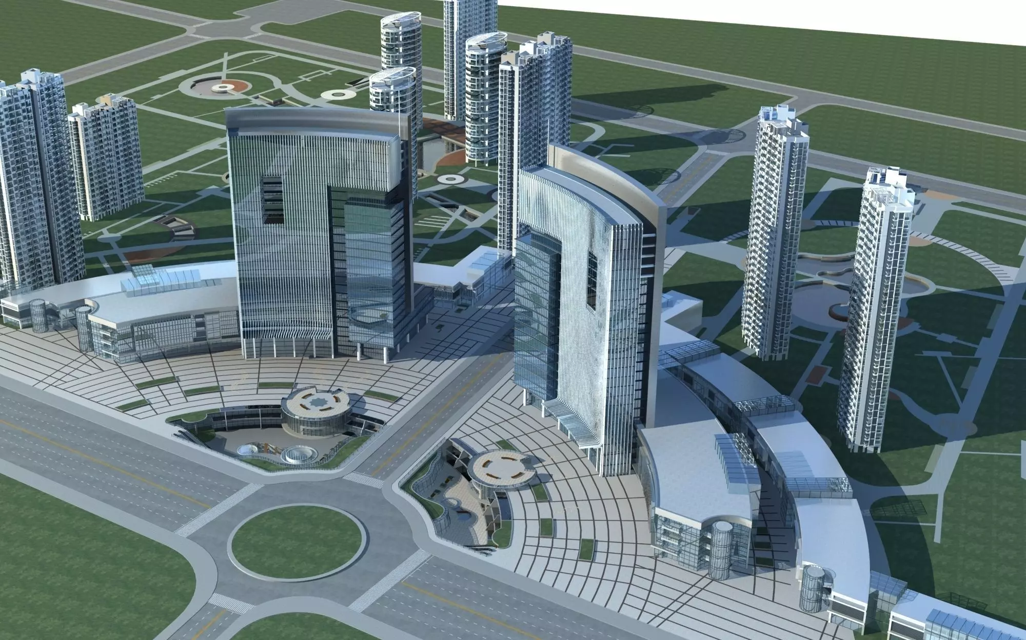 Office Building 3D model_0