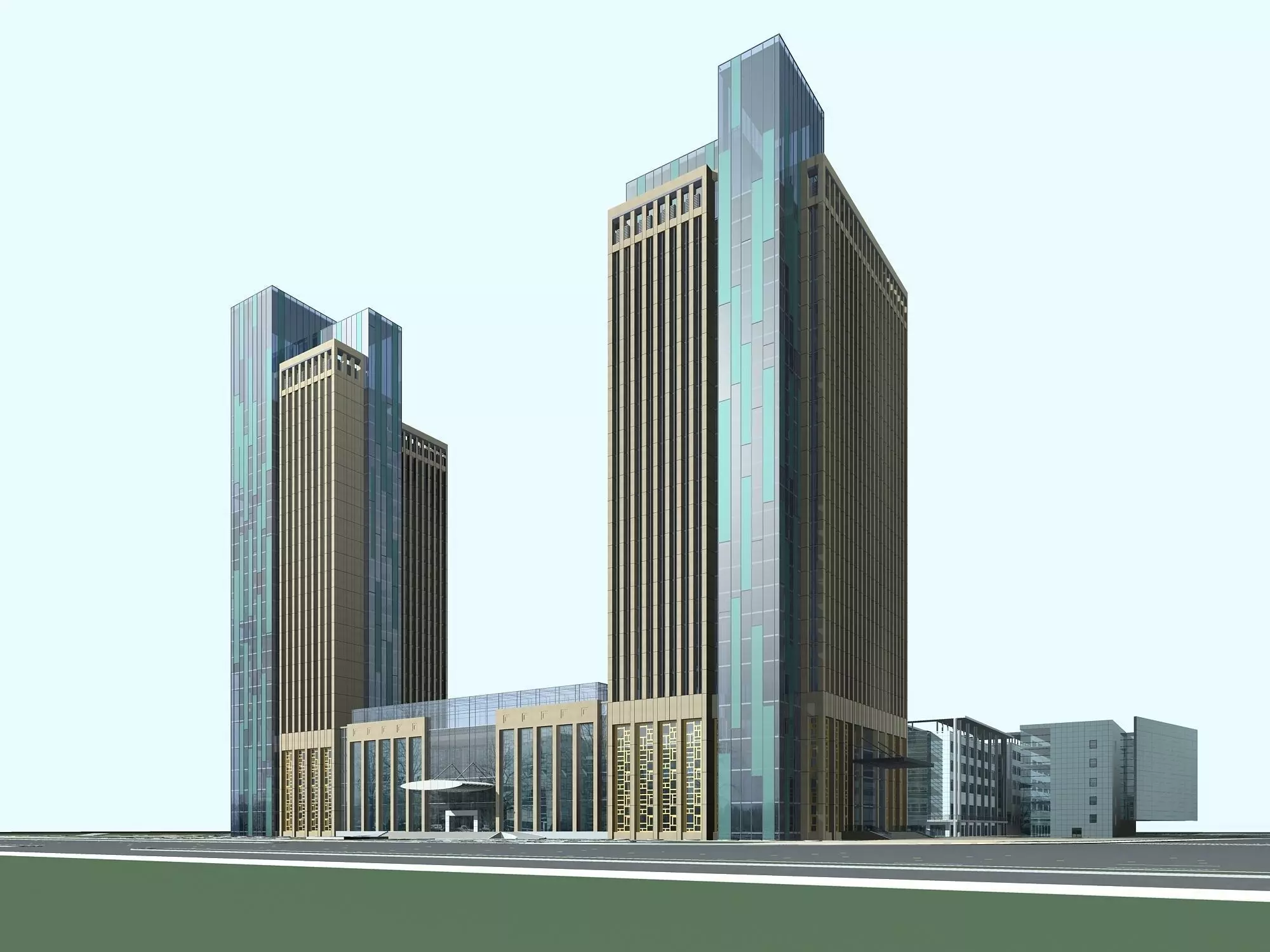 Office Building 3D model_0