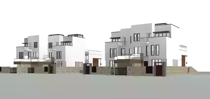 Villa modern apartment building