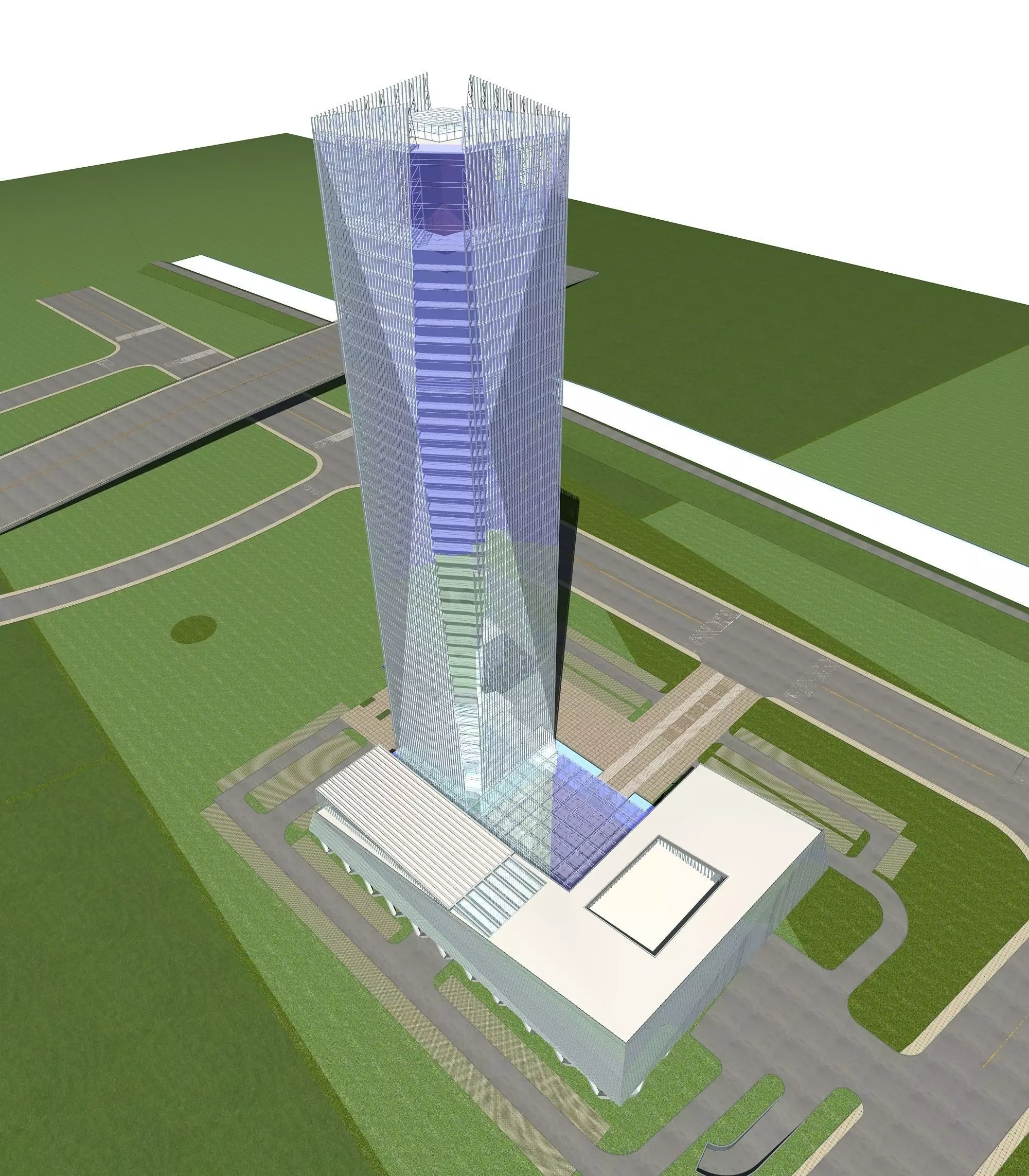 Office Building 3D model_0