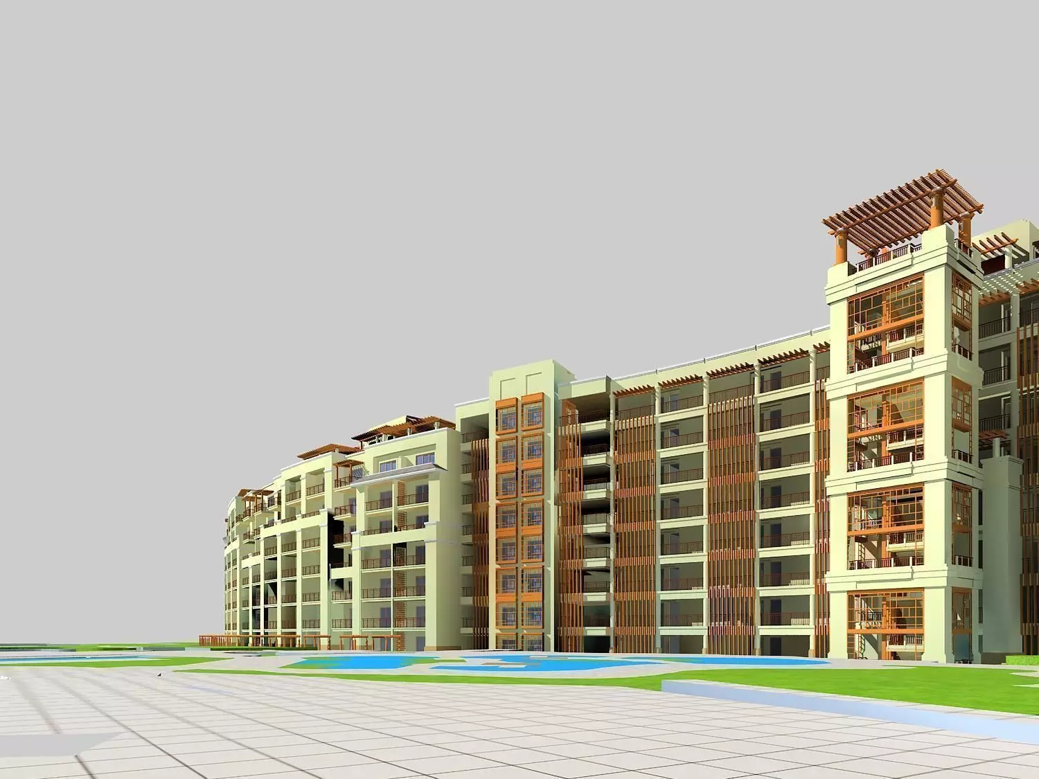 Multi Residential 3D model_0