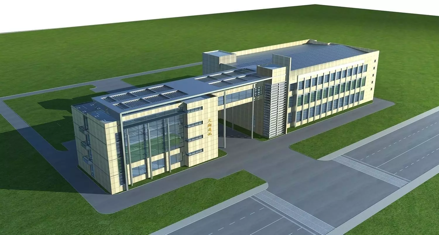 Commercial Building 3D model_0