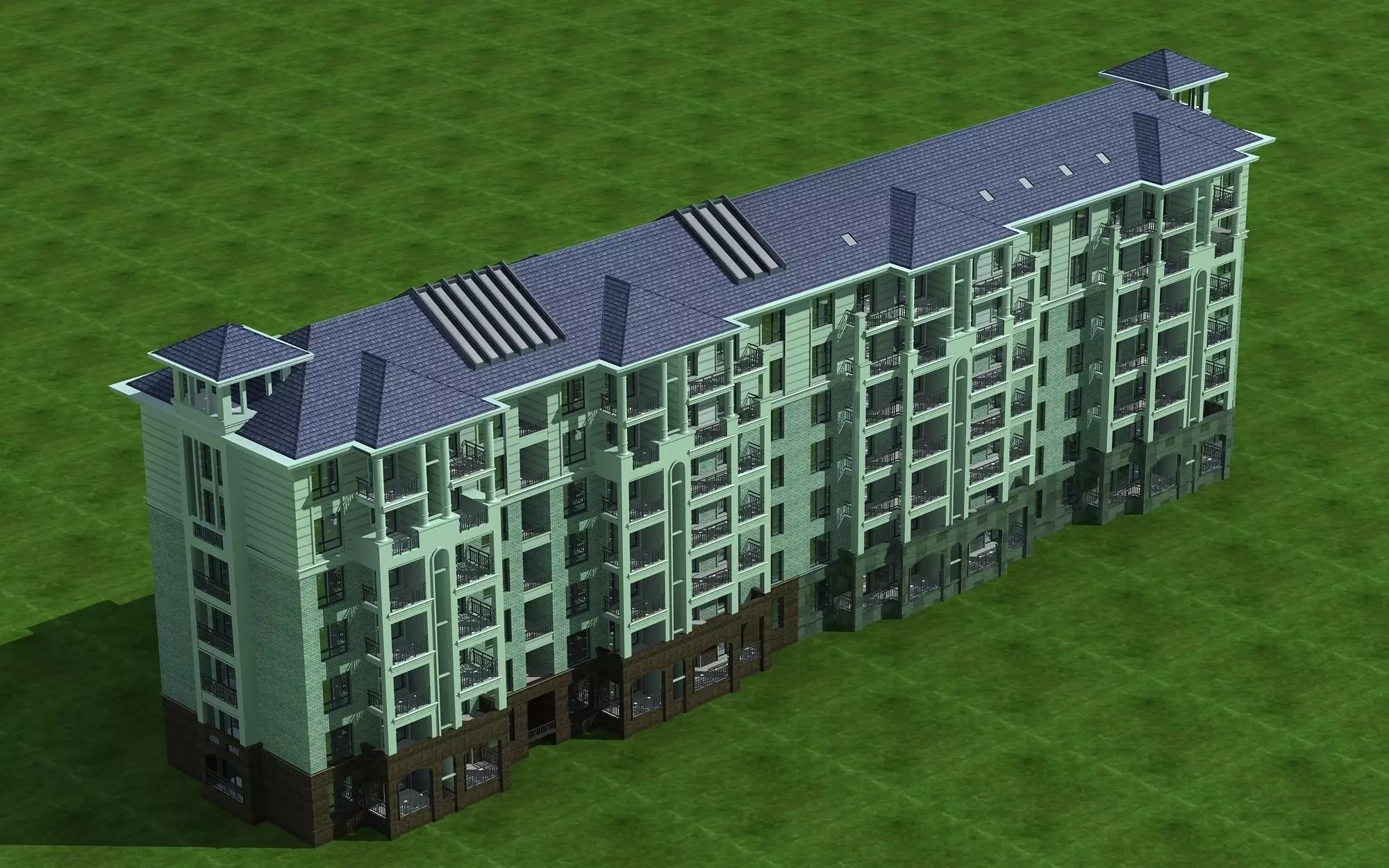 Multi Residential 3D model_0