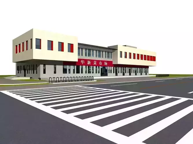 Commercial Building 3D model
