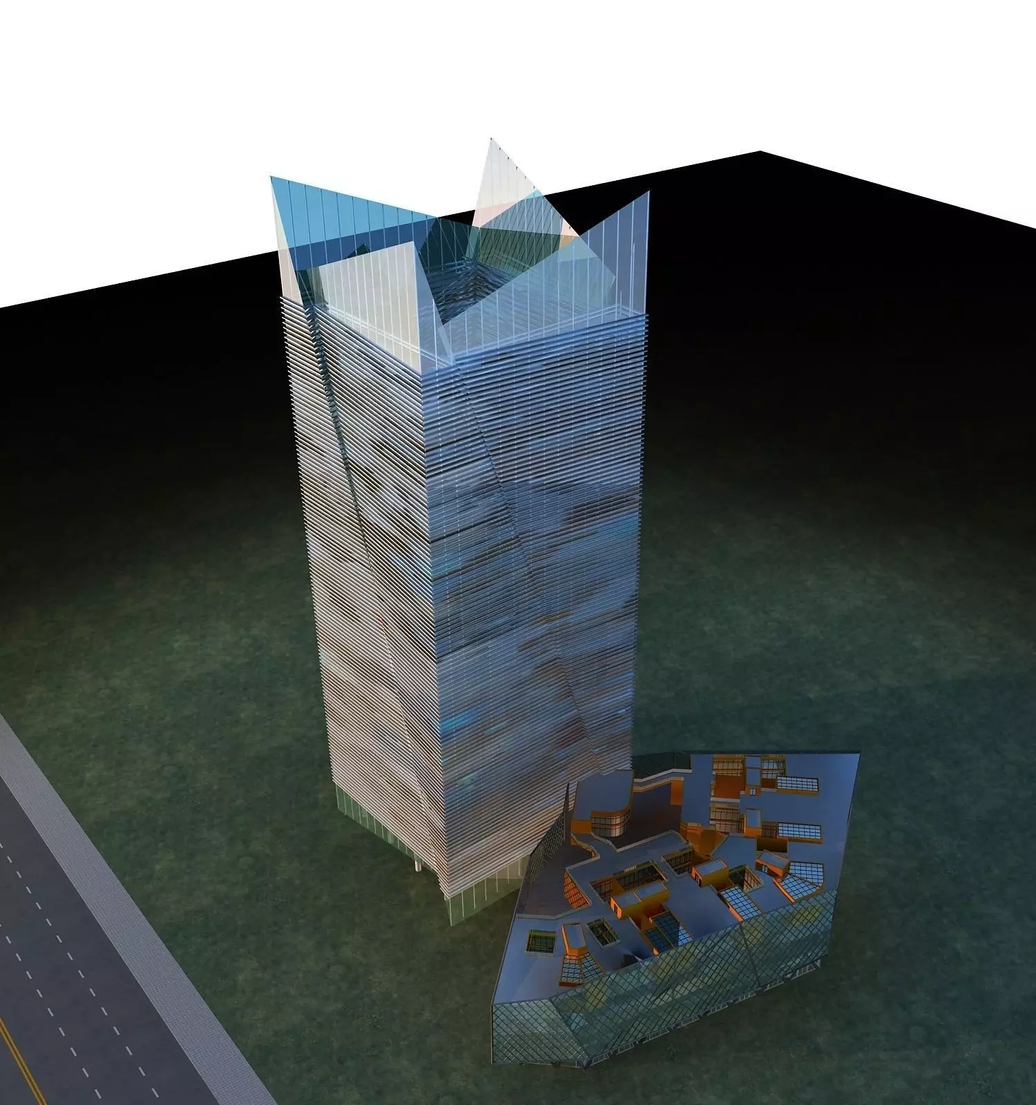 Office Building 3D model_0