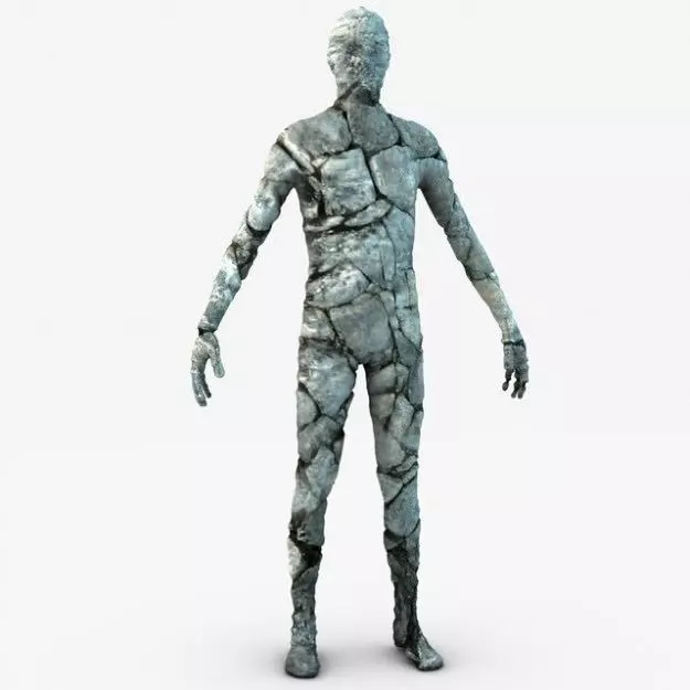 Stone golem guardian 3D model